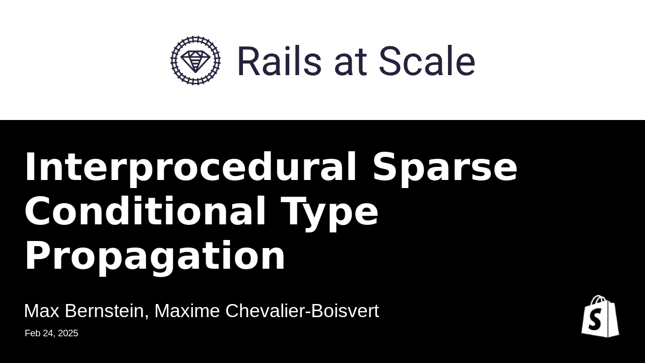 Interprocedural Sparse Conditional Type Propagation