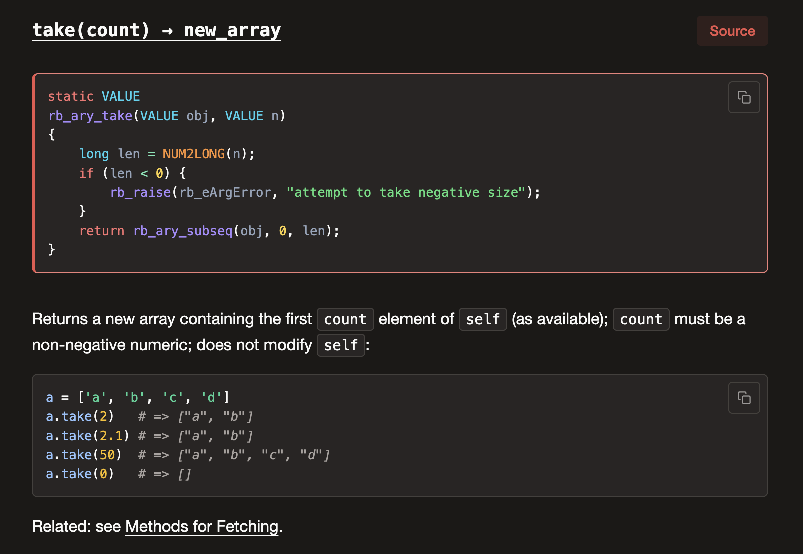 Screenshot of C syntax highlighting