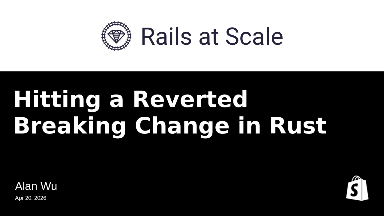 Hitting a Reverted Breaking Change in Rust
